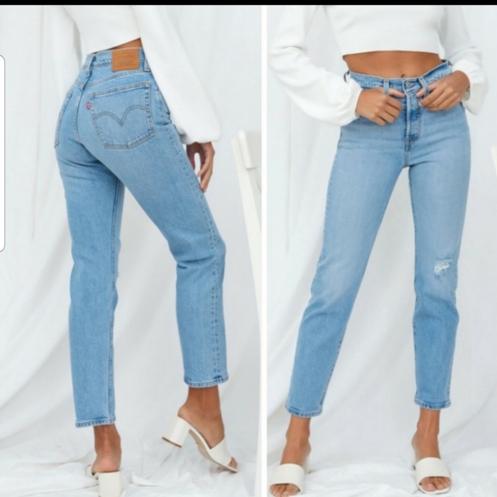 Levi's WEDGIE premium high rise straight jeans
